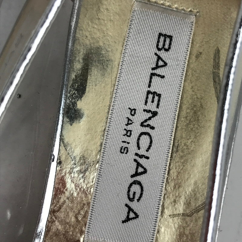 【中古品】【レディース】 BALENCIAGA バレンシアガ パンプス 靴 シルバー 36 1/2 サイズ 穴あり 傷みあり 167-260420-ny-07-fuzh 万代Net店