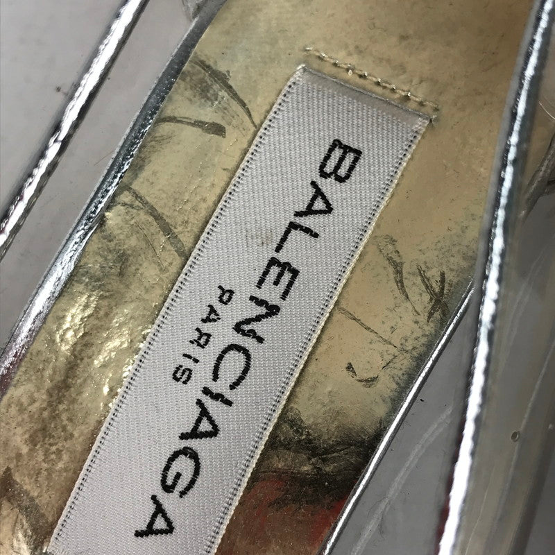 【中古品】【レディース】 BALENCIAGA バレンシアガ パンプス 靴 シルバー 36 1/2 サイズ 穴あり 傷みあり 167-260420-ny-07-fuzh 万代Net店