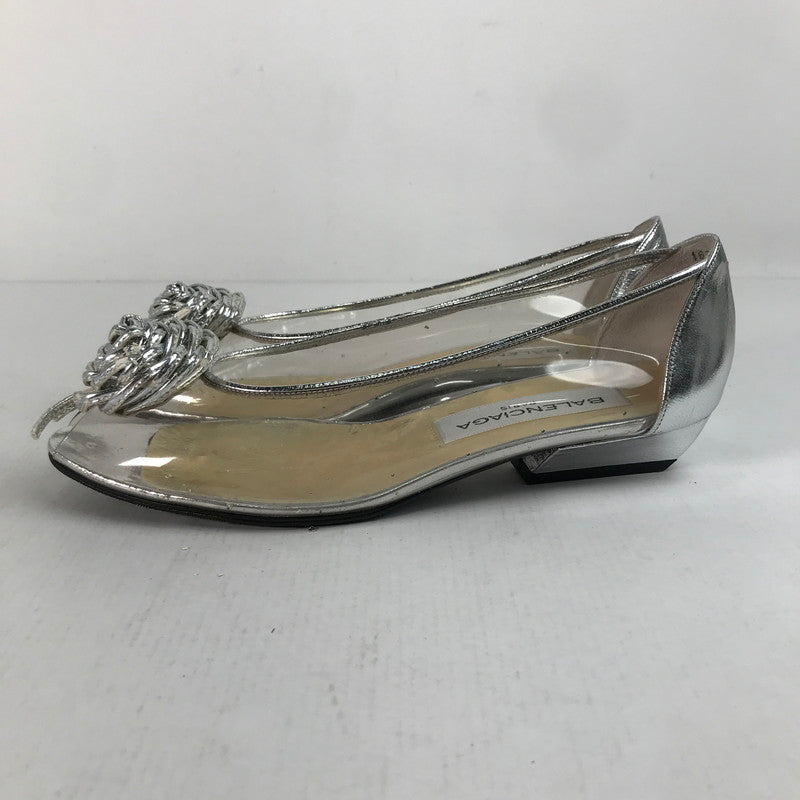 【中古品】【レディース】 BALENCIAGA バレンシアガ パンプス 靴 シルバー 36 1/2 サイズ 穴あり 傷みあり 167-260420-ny-07-fuzh 万代Net店