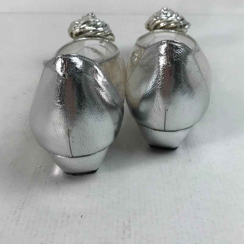 【中古品】【レディース】 BALENCIAGA バレンシアガ パンプス 靴 シルバー 36 1/2 サイズ 穴あり 傷みあり 167-260420-ny-07-fuzh 万代Net店