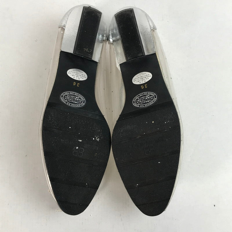 【中古品】【レディース】 BALENCIAGA バレンシアガ パンプス 靴 シルバー 36 1/2 サイズ 穴あり 傷みあり 167-260420-ny-07-fuzh 万代Net店