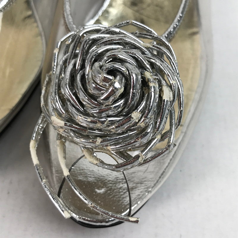 【中古品】【レディース】 BALENCIAGA バレンシアガ パンプス 靴 シルバー 36 1/2 サイズ 穴あり 傷みあり 167-260420-ny-07-fuzh 万代Net店