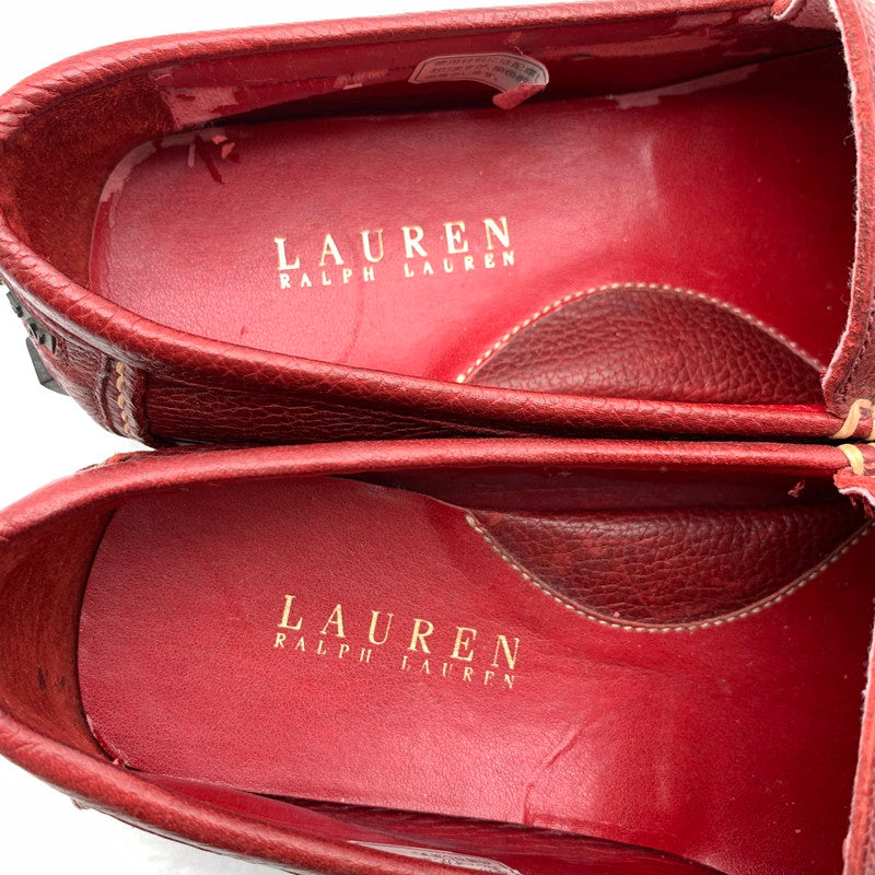【中古品】【メンズ】 RALPH LAUREN ラルフローレン スリッポン WINE SIZE:7 靴 ※生地剥がれあり・使用感あり 165-260811-io-66-fuzh カラー：ワイン 万代Net店