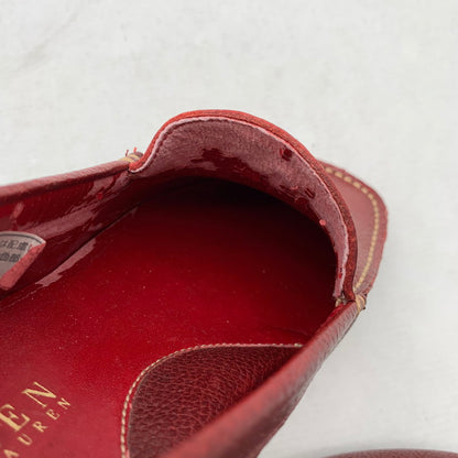 【中古品】【メンズ】 RALPH LAUREN ラルフローレン スリッポン WINE SIZE:7 靴 ※生地剥がれあり・使用感あり 165-260811-io-66-fuzh カラー：ワイン 万代Net店