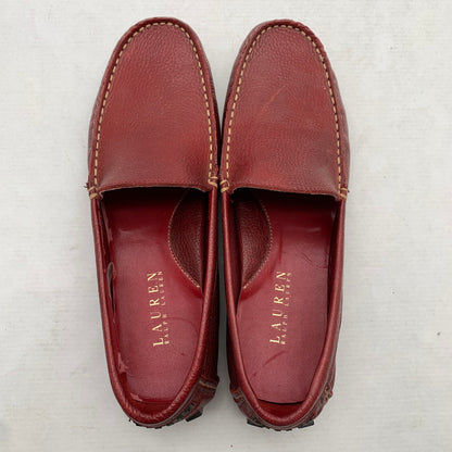 【中古品】【メンズ】 RALPH LAUREN ラルフローレン スリッポン WINE SIZE:7 靴 ※生地剥がれあり・使用感あり 165-260811-io-66-fuzh カラー：ワイン 万代Net店
