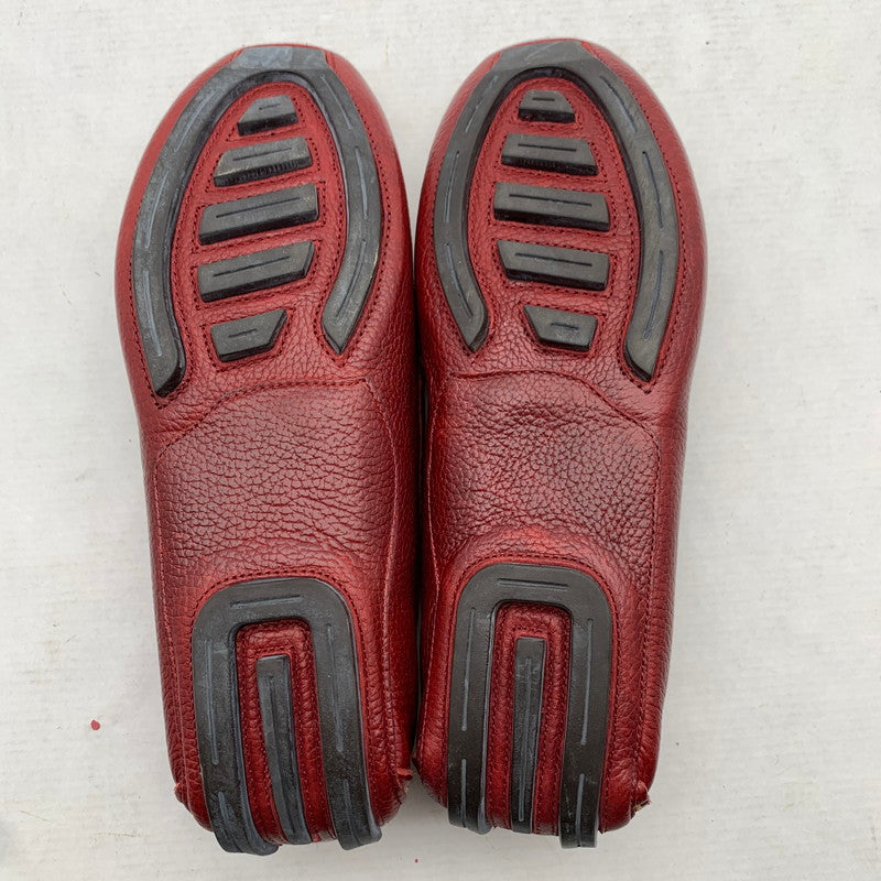 【中古品】【メンズ】 RALPH LAUREN ラルフローレン スリッポン WINE SIZE:7 靴 ※生地剥がれあり・使用感あり 165-260811-io-66-fuzh カラー：ワイン 万代Net店