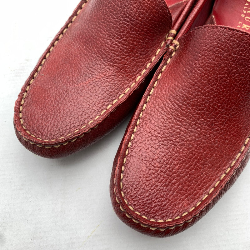 【中古品】【メンズ】 RALPH LAUREN ラルフローレン スリッポン WINE SIZE:7 靴 ※生地剥がれあり・使用感あり 165-260811-io-66-fuzh カラー：ワイン 万代Net店
