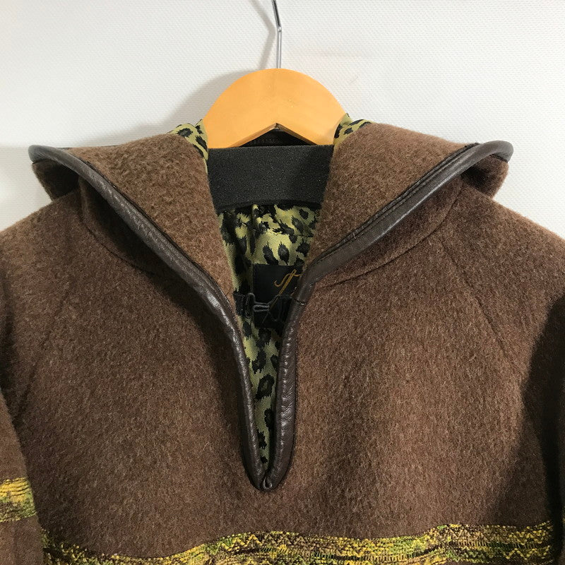 【中古品】【メンズ】 NEEDLES ニードルズ WOOL PULLOVER HOODIE ウール プルオーバー フーディ ジャケット アウター コート 古着 140-251015-mh-02-fuz サイズ：M カラー：ブラウン 万代Net店