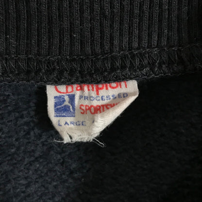 【中古品】【メンズ】 CHAMPION チャンピオン SHORT SLEEVE SWEATSHIRT 小文字 ランタグ ショート スリーブ スウェット シャツ 半袖 トップス 古着 145-251015-mh-12-fuz サイズ：L カラー：ネイビー 万代Net店
