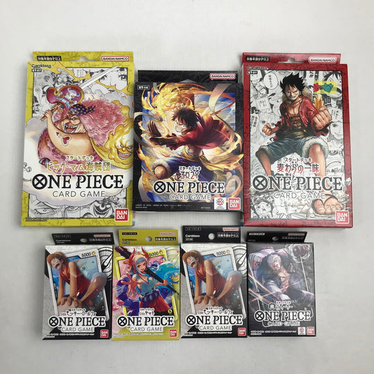 【中古美品】 未使用 未開封 ONE PEACE ワンピース カード ゲーム スタートデッキ 7点 セット まとめ 081-251022-mh-13-fuz 万代Net店