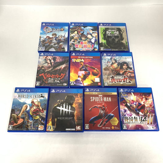 【中古品】 PS4 10本まとめ　プレステ ソフト セット ワンピース スパイダーマン デットバイデイライト他 ゲーム 023-251015-nm-09-fuz 万代Net店
