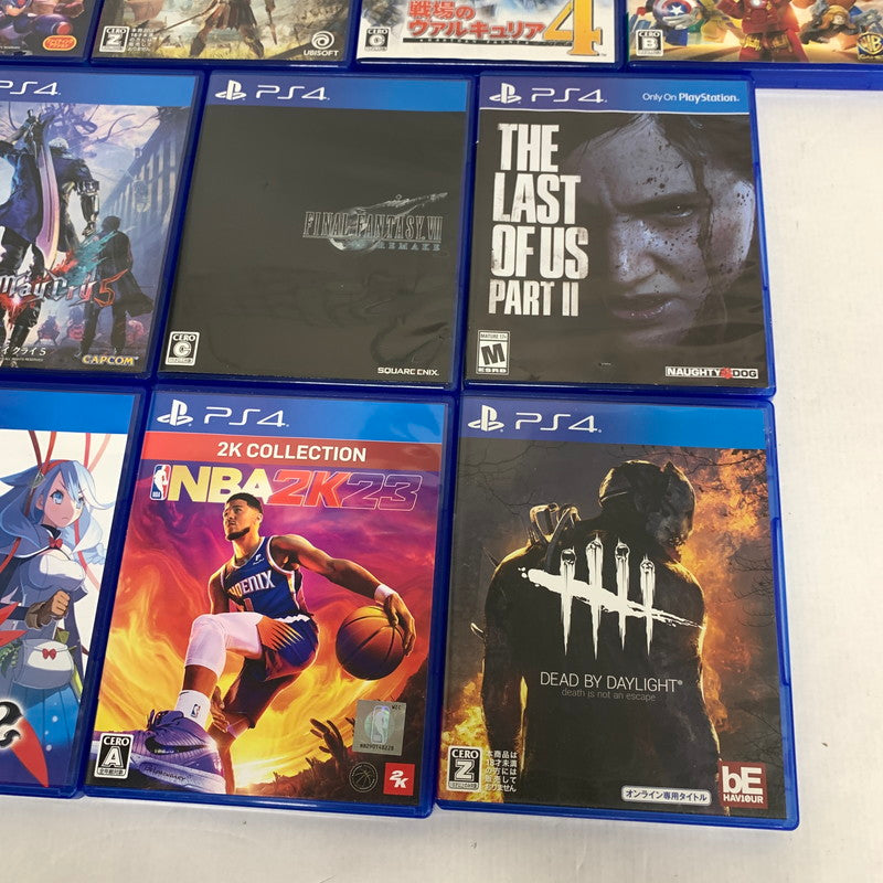【中古品】 PS4 13本まとめ　プレステ ソフト セット FF ラストオブアス デットバイデイライト他 ゲーム 023-251015-nm-10-fuz 万代Net店