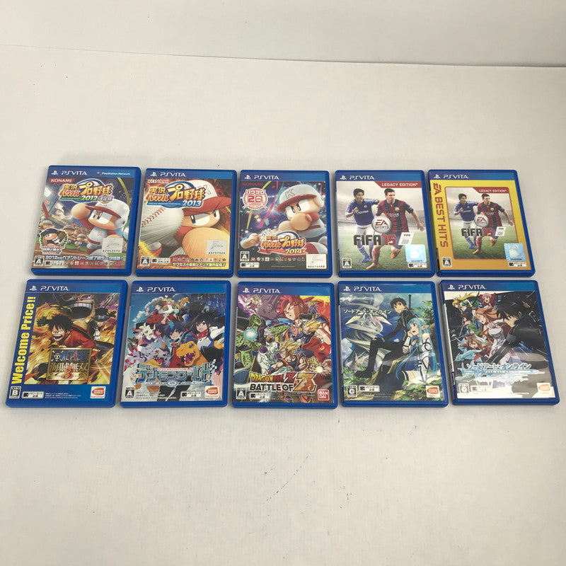 【中古美品】 Vitaソフト まとめ 10本セット PSVita ゲームソフトまとめ パワプロ デジモン 等 023-251019-io-16-fuz 万代Net店
