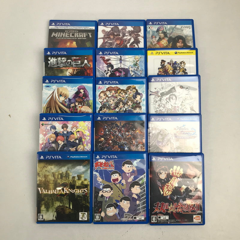 【中古美品】 PlayStation VITA プレイステーション ヴィータ ソフト 15本 まとめ セット ゲーム 023-251018-mh-23-fuz 万代Net店