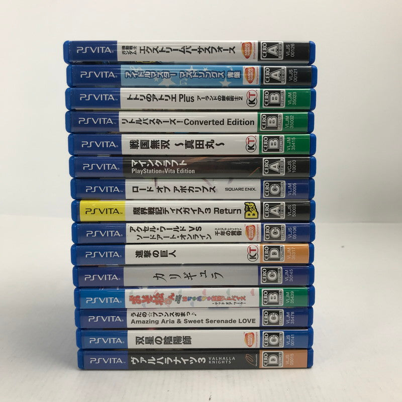 【中古美品】 PlayStation VITA プレイステーション ヴィータ ソフト 15本 まとめ セット ゲーム 023-251018-mh-23-fuz 万代Net店