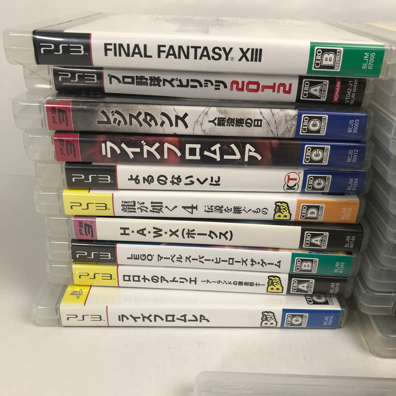 【中古品】 PlayStation3 PS3 ソフトまとめ FF プロスピ ワンピース海賊無双 023-251024-ky-13-fuz 万代Net店