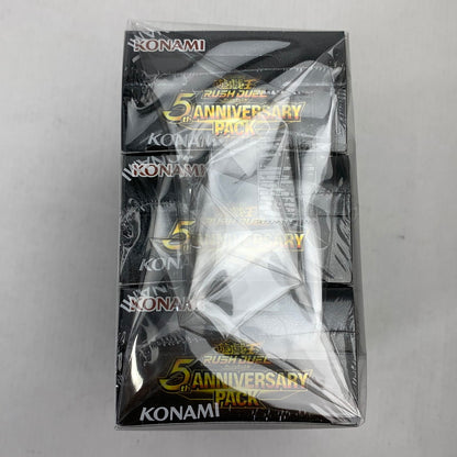 【未使用品】 未開封 遊戯王 ラッシュデュエル 5th ANNIVERSARY PACK 3パック 081-251019-io-04-fuz 万代Net店