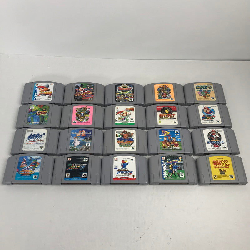 【中古品】 Nintendo64 ソフト まとめ 20本セット ニンテンドー64 ゲームソフトまとめ マリオ 等 023-251019-io-22-fuz 万代Net店