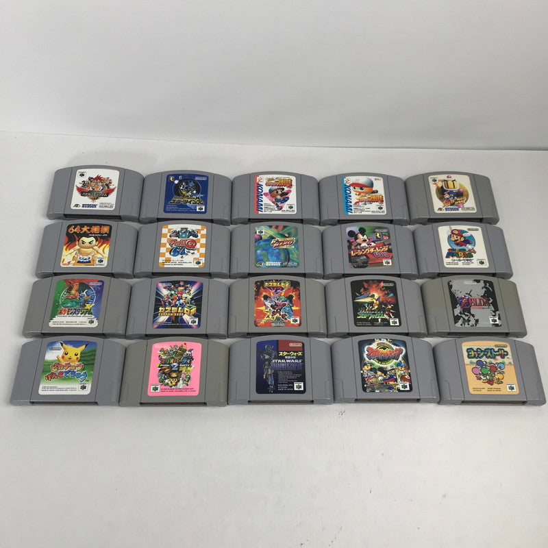 【中古品】 Nintendo64 ソフト まとめ 20本セット ニンテンドー64 ゲームソフトまとめ ボンバーマン 等 023-251019-io-21-fuz 万代Net店