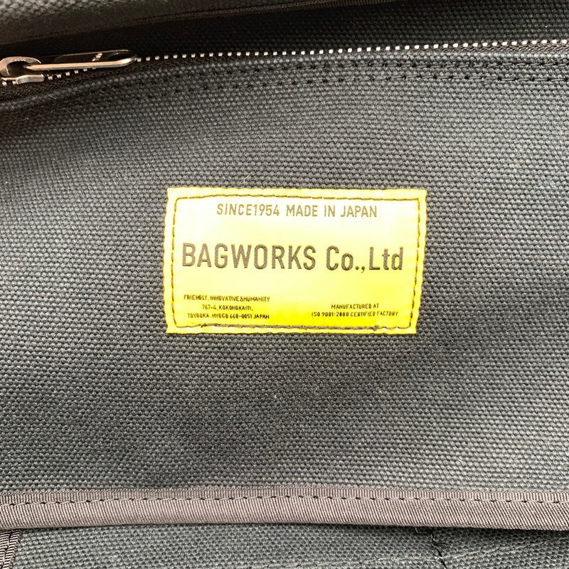 【中古品】【メンズ】 BAGWORKS バックワークス CO キャンバス バッグ カバン 188-260508-ny-09-fuzh カラー：ブラック 万代Net店