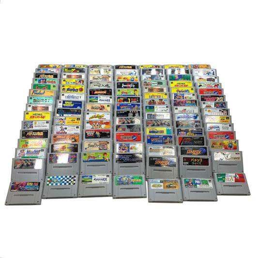 【中古品】 Nintendo ニンテンドー スーパーファミコン ソフト 100本 まとめ らんま1/2 ドッジ弾平 など 023-251027-mh-14-fuz 万代Net店