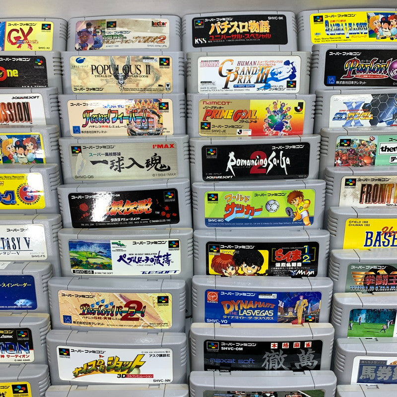 【中古品】 Nintendo ニンテンドー スーパーファミコン ソフト 100本 まとめ らんま1/2 ドッジ弾平 など 023-251027-mh-14-fuz 万代Net店