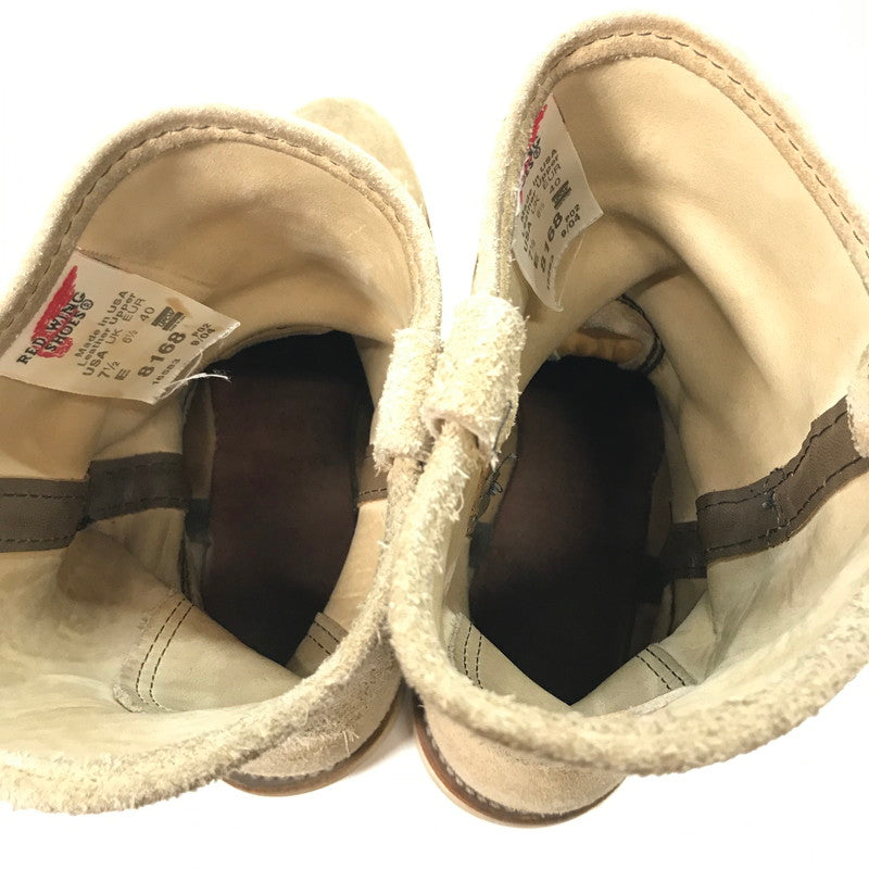 【中古品】【メンズ】 RED WING レッドウィング 8168 PECOS BOOTS ペコス ブーツ 靴 シューズ 164-251021-mh-03-fuz サイズ：7H カラー：ベージュ 万代Net店