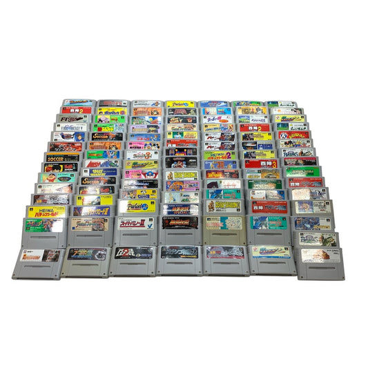 【現状渡し品】 Nintendo ニンテンドー スーパーファミコン ソフト 100本 まとめ ストリートファイター マリオペイント など 023-251027-mh-13-fuz 万代Net店