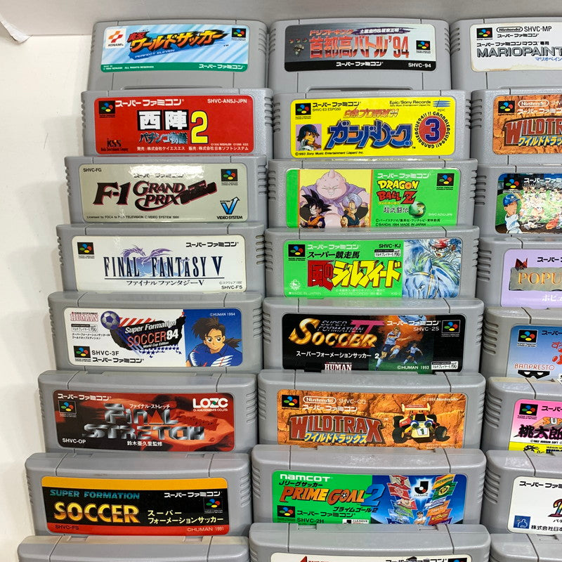 【現状渡し品】 Nintendo ニンテンドー スーパーファミコン ソフト 100本 まとめ ストリートファイター マリオペイント など 023-251027-mh-13-fuz 万代Net店