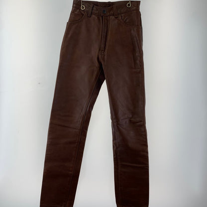 【中古品】【メンズ】 AERO LEATHER LEATHER PANTS エアロ レザー 156-251109-st-18-fuz サイズ：27 カラー：ブラウン 万代Net店
