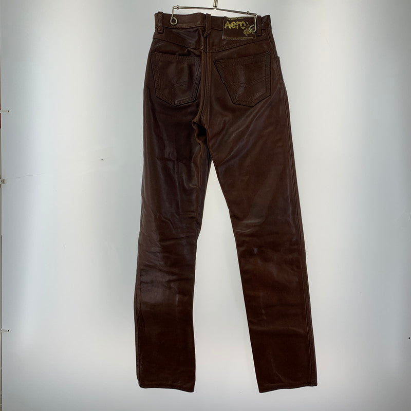 【中古品】【メンズ】 AERO LEATHER LEATHER PANTS エアロ レザー 156-251109-st-18-fuz サイズ：27 カラー：ブラウン 万代Net店