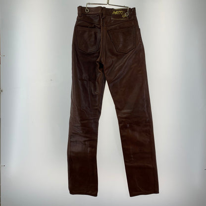 【中古品】【メンズ】 AERO LEATHER LEATHER PANTS エアロ レザー 156-251109-st-18-fuz サイズ：27 カラー：ブラウン 万代Net店