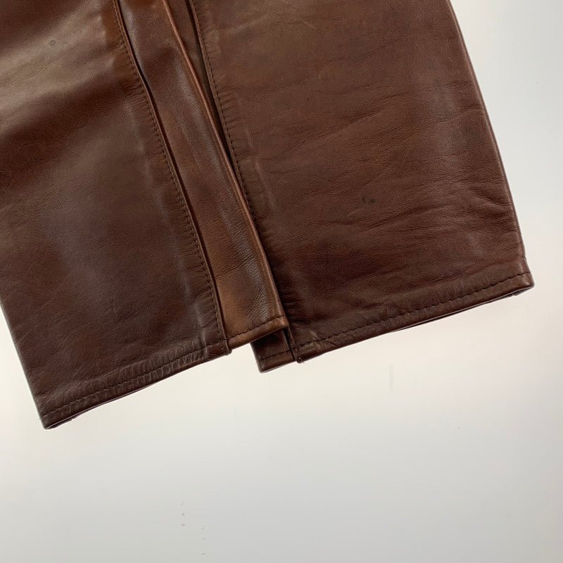 【中古品】【メンズ】 AERO LEATHER LEATHER PANTS エアロ レザー 156-251109-st-18-fuz サイズ：27 カラー：ブラウン 万代Net店