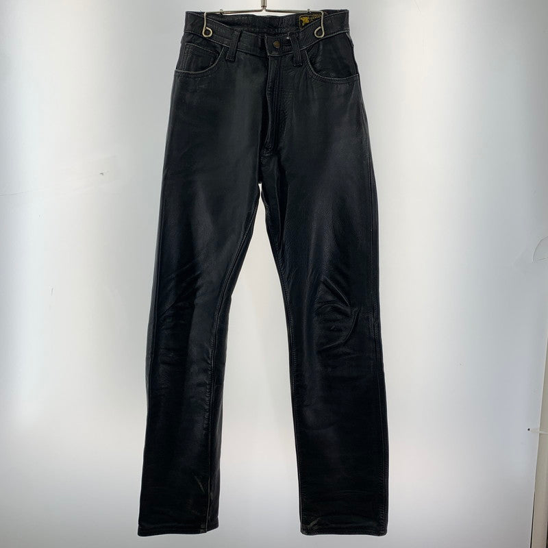 【中古品】【メンズ】 AERO LEATHER エアロ レザー LEATHER PANTS レザー パンツ ライダース パンツ ボトムス 古着 156-260220-mh-10-fuz サイズ：不明 カラー：ブラック 万代Net店