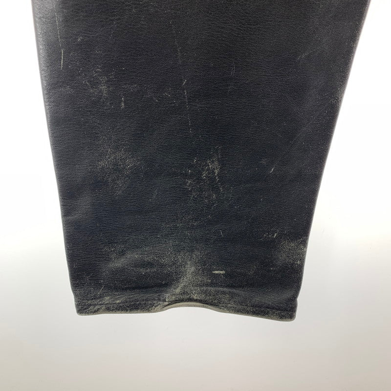 【中古品】【メンズ】 AERO LEATHER エアロ レザー LEATHER PANTS レザー パンツ ライダース パンツ ボトムス 古着 156-260220-mh-10-fuz サイズ：不明 カラー：ブラック 万代Net店