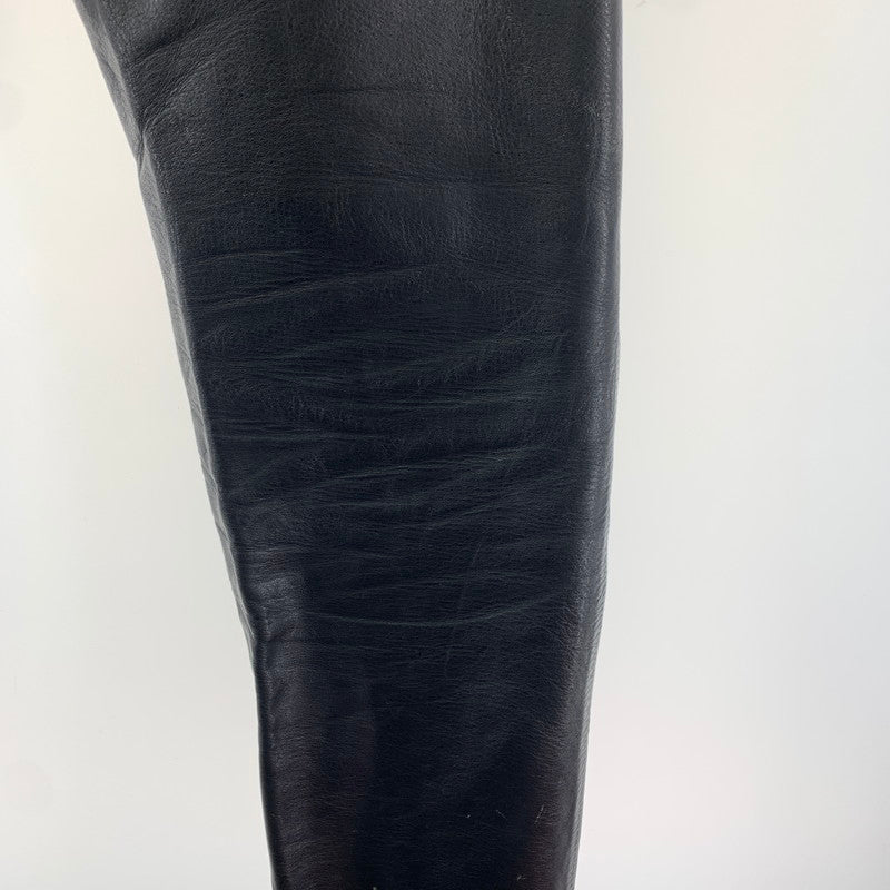 【中古品】【メンズ】 AERO LEATHER エアロ レザー LEATHER PANTS レザー パンツ ライダース パンツ ボトムス 古着 156-260220-mh-10-fuz サイズ：不明 カラー：ブラック 万代Net店