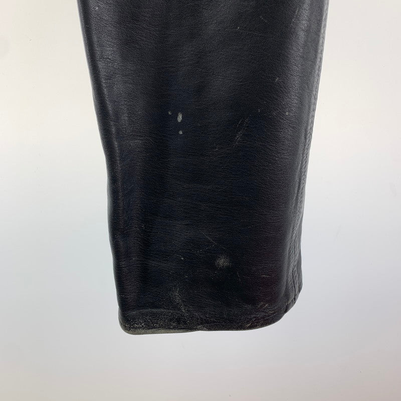 【中古品】【メンズ】 AERO LEATHER エアロ レザー LEATHER PANTS レザー パンツ ライダース パンツ ボトムス 古着 156-260220-mh-10-fuz サイズ：不明 カラー：ブラック 万代Net店