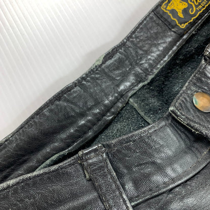 【中古品】【メンズ】 AERO LEATHER エアロ レザー LEATHER PANTS レザー パンツ ライダース パンツ ボトムス 古着 156-260220-mh-10-fuz サイズ：不明 カラー：ブラック 万代Net店