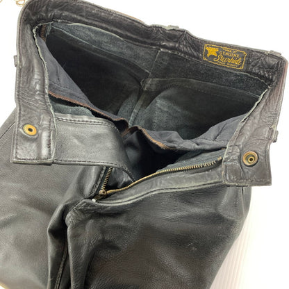 【中古品】【メンズ】 AERO LEATHER エアロ レザー LEATHER PANTS レザー パンツ ライダース パンツ ボトムス 古着 156-260220-mh-10-fuz サイズ：不明 カラー：ブラック 万代Net店
