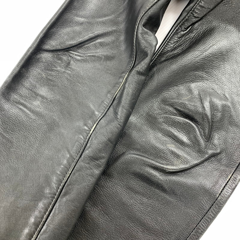 【中古品】【メンズ】 AERO LEATHER エアロ レザー LEATHER PANTS レザー パンツ ライダース パンツ ボトムス 古着 156-260220-mh-10-fuz サイズ：不明 カラー：ブラック 万代Net店