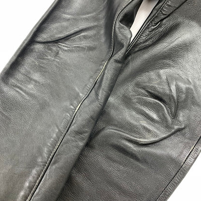 【中古品】【メンズ】 AERO LEATHER エアロ レザー LEATHER PANTS レザー パンツ ライダース パンツ ボトムス 古着 156-260220-mh-10-fuz サイズ：不明 カラー：ブラック 万代Net店