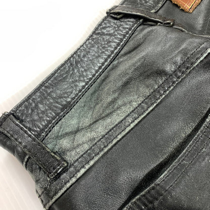 【中古品】【メンズ】 AERO LEATHER エアロ レザー LEATHER PANTS レザー パンツ ライダース パンツ ボトムス 古着 156-260220-mh-10-fuz サイズ：不明 カラー：ブラック 万代Net店