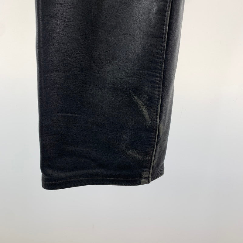【中古品】【メンズ】 AERO LEATHER エアロ レザー LEATHER PANTS レザー パンツ ライダース パンツ ボトムス 古着 156-260220-mh-10-fuz サイズ：不明 カラー：ブラック 万代Net店