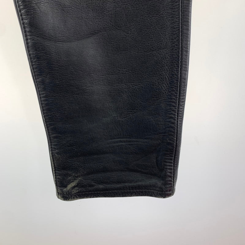 【中古品】【メンズ】 AERO LEATHER エアロ レザー LEATHER PANTS レザー パンツ ライダース パンツ ボトムス 古着 156-260220-mh-10-fuz サイズ：不明 カラー：ブラック 万代Net店