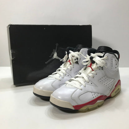 【中古品】【メンズ】 NIKE ナイキ 384664-102 AIR JORDAN 6 RETRO ”BULLS"(2010)" エアジョーダン 6 レトロ ビーユーライトエス スニーカー 靴 160-251021-mh-04-fuz サイズ：26.5 カラー：ホワイト 万代Net店