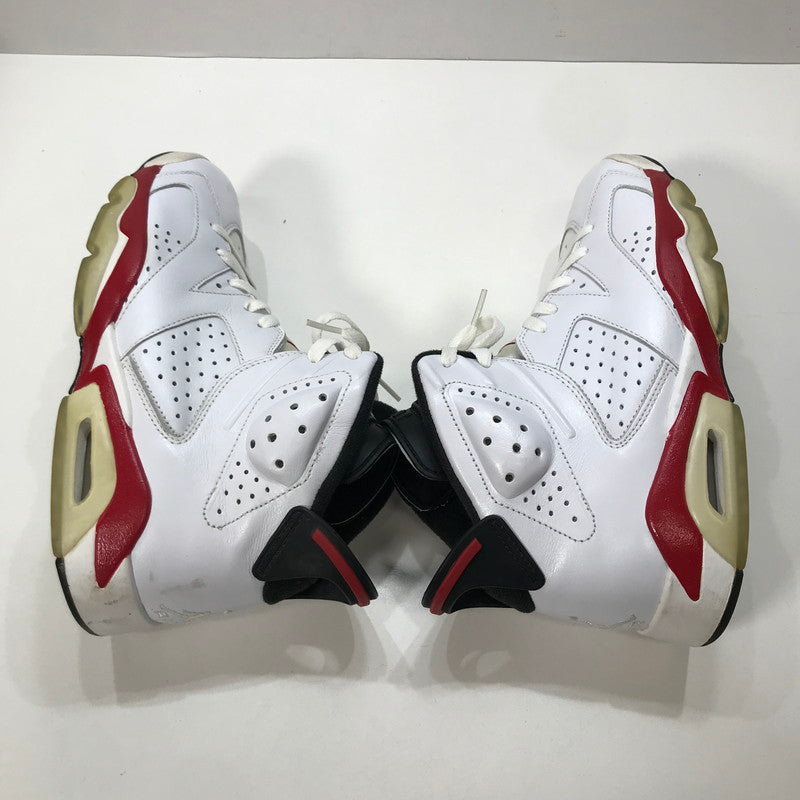 【中古品】【メンズ】 NIKE ナイキ 384664-102 AIR JORDAN 6 RETRO ”BULLS"(2010)" エアジョーダン 6 レトロ ビーユーライトエス スニーカー 靴 160-251021-mh-04-fuz サイズ：26.5 カラー：ホワイト 万代Net店