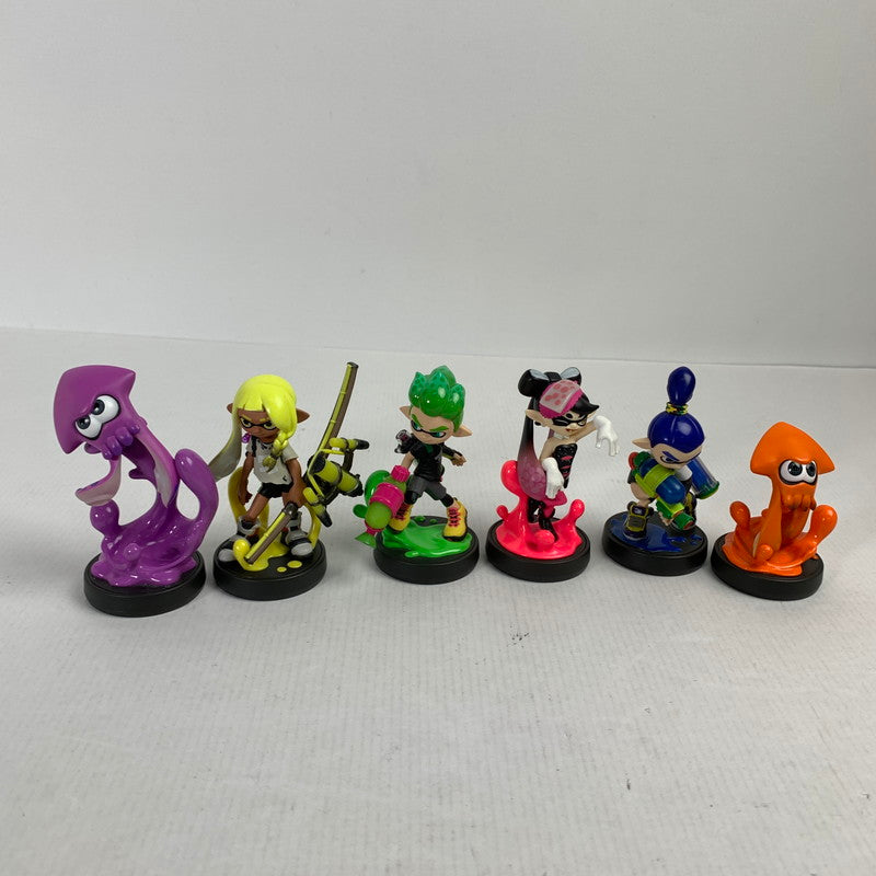 【中古品】 任天堂 amiiboセット スプラトゥーン シリーズ イカ ガール　ボーイ シオカラーズ ホタル 他 023-251029-ky-08-fuz 万代Net店
