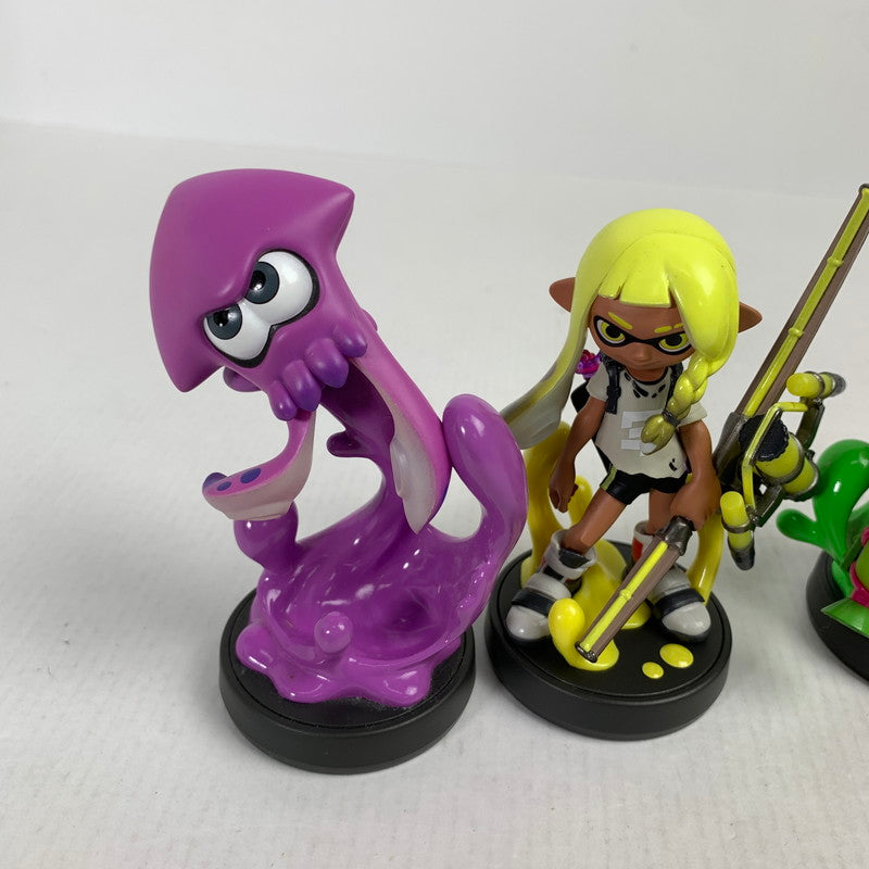 【中古品】 任天堂 amiiboセット スプラトゥーン シリーズ イカ ガール　ボーイ シオカラーズ ホタル 他 023-251029-ky-08-fuz 万代Net店