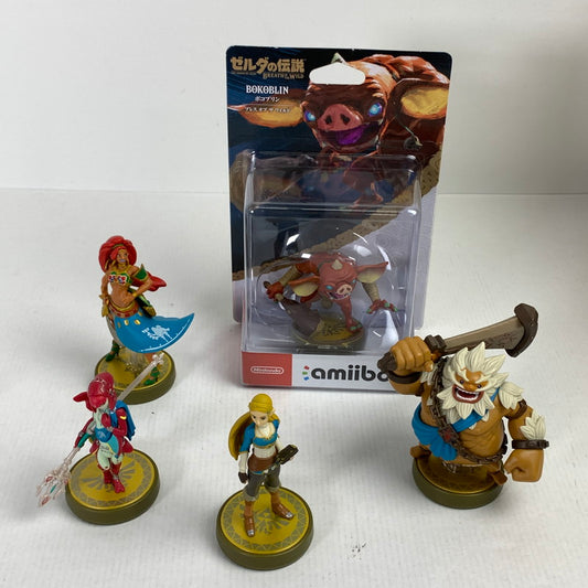 【中古品】 任天堂 amiiboセット ゼルダの伝説 ブレスオブザワイルド ゼルダ ダルケル ミファー 他 023-251029-ky-10-fuz 万代Net店