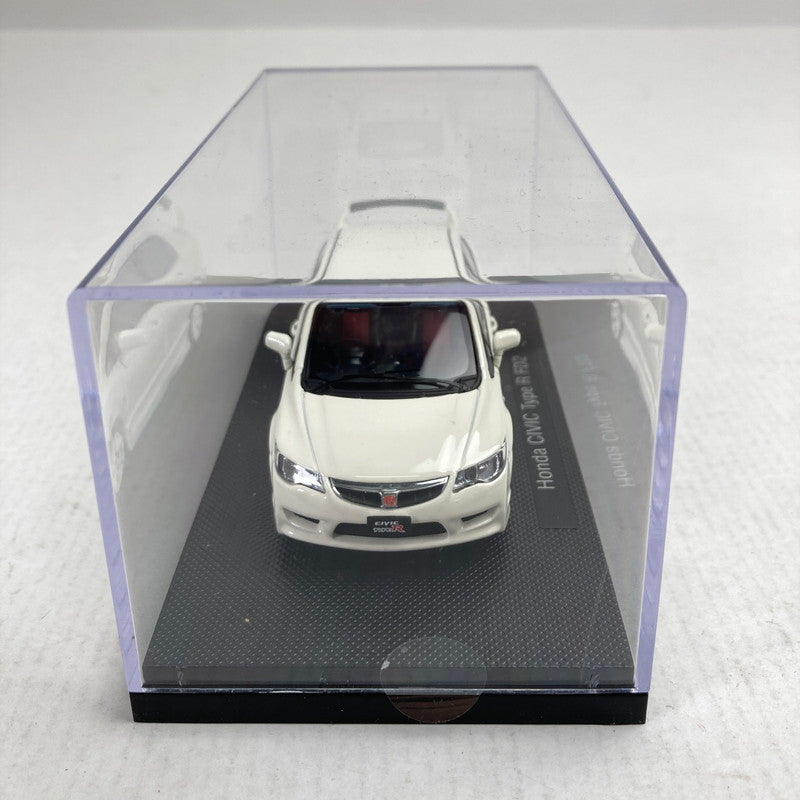【中古品】 完備品 ホンダ シビック タイプR FD2 ホワイト (1 43 ダイキャスト 44293) 完成品 車 おもちゃ ※クリアケースにスレあり・箱に傷みあり 061-260721-io-74-fuzh 万代Net店